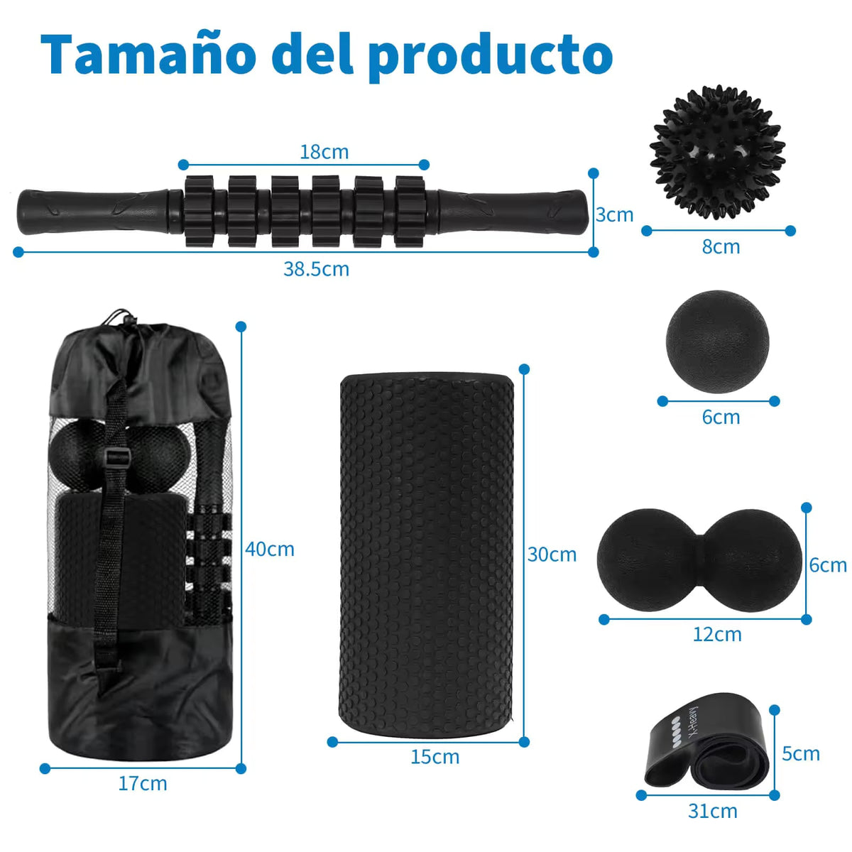 Kit rouleau de massage 7 en 1 – photo 2