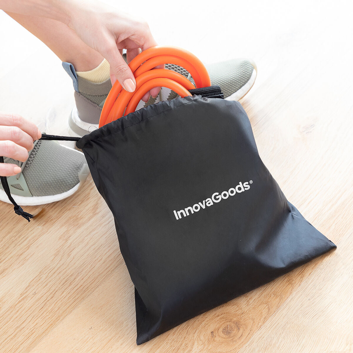 Ceinture avec bandes de résistance pour les fessiers et guide d'exercices Bootrainer