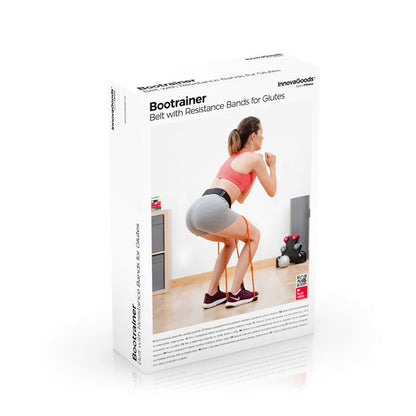 Ceinture avec bandes de résistance pour les fessiers et guide d'exercices Bootrainer