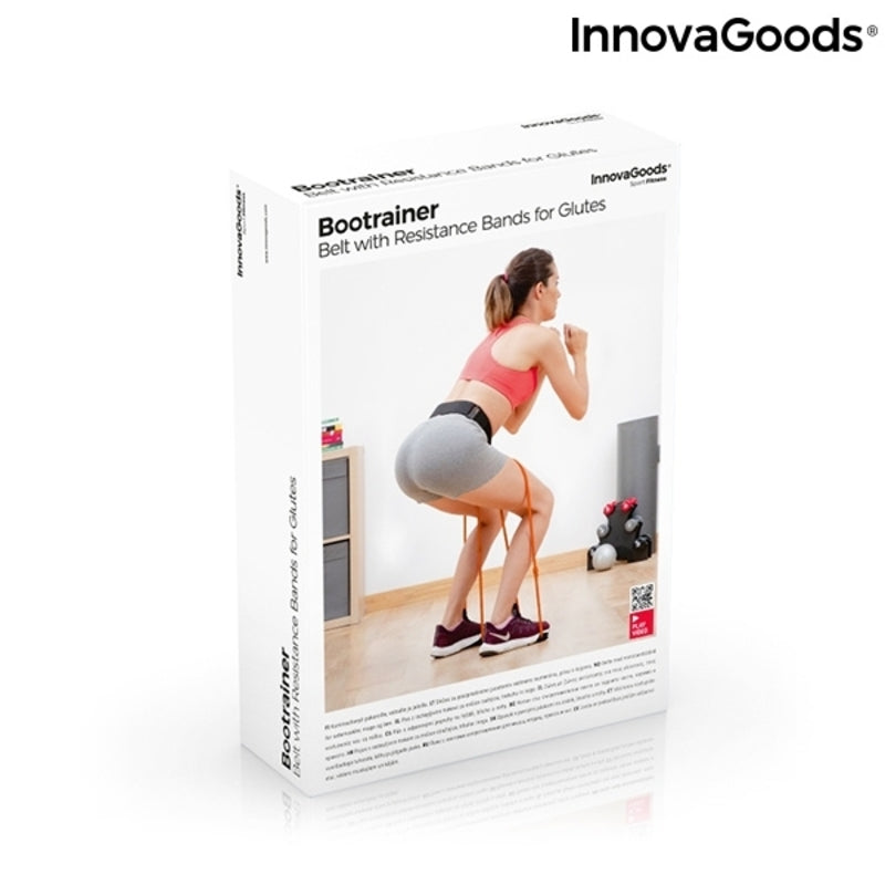 Ceinture avec bandes de résistance pour les fessiers et guide d'exercices Bootrainer