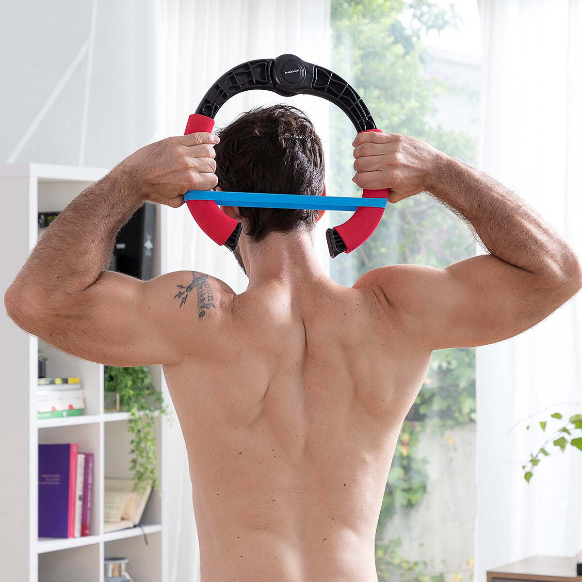 Appareil d'exercice réglable pour les bras avec résistance et guide d'exercices Forcearc