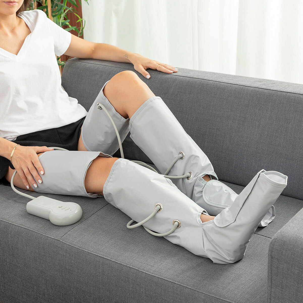 Appareil de massage des jambes par compression d'air InnovaGoods
