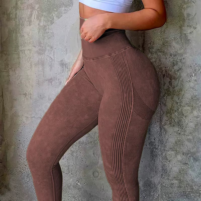 Soft Imitate Jeans Butt Leggings Women Seamless Yoga Pants Booty Push up Legging for Fitness Sports Gym Tights Workout Leggin